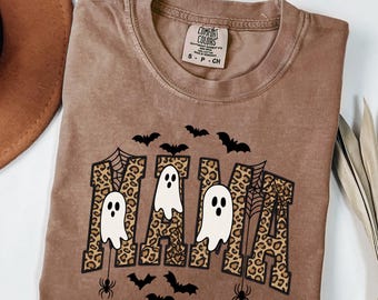Camisa de Halloween para mamá Comfort Colors®, Camisa de Halloween para mamá, Camisa de Halloween para mamá, Camisa de Halloween retro para mamá, Camisa de Halloween de temporada