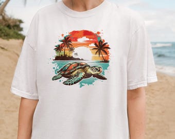 Zomershirt, strandshirts, leuke shirts, T-shirt dames, vakantie T-shirt, leuke zomerkleding, vakantie shirts, meisjescadeaus, comfort kleuren shirt