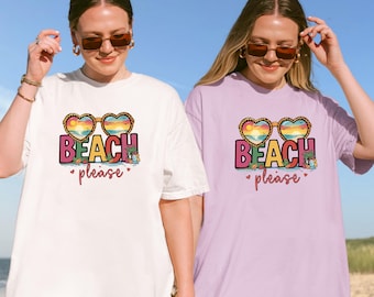 Zomershirt, strandshirts, leuke shirts, T-shirt dames, vakantie T-shirt, leuke zomerkleding, vakantie shirts, meisjescadeaus, comfort kleuren shirt