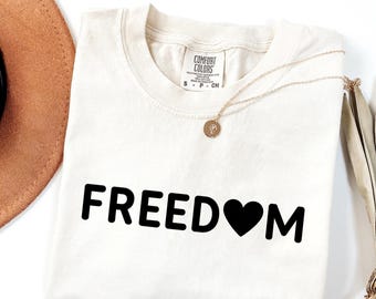 Comfort Colors® Freiheit Shirt, Gerechtigkeit Fragen T-Shirt, Mensch Rechts Shirt, Aktivist Shirt, Gerechtigkeit Shirt, Linke T-Shirt, Aktivist T-Shirt