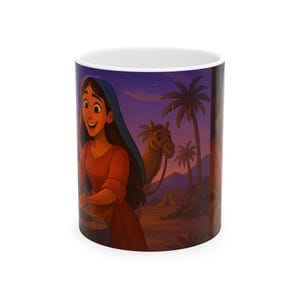 Isaac Bible Stories Ceramic Mug, Religious Coffee Cup, Christian Tea Mug, Scripture Gift, Religious Gift for Men and Women