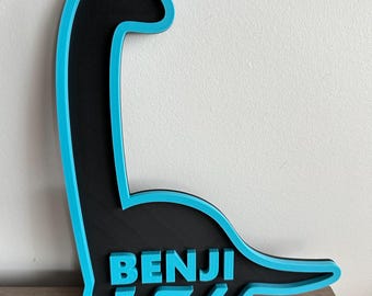Customizable Dinosaur Name Plate for Nursery and Kids Room / Personalized Decoration / Kids Room Decor / Gift for New Parents, Baby Shower