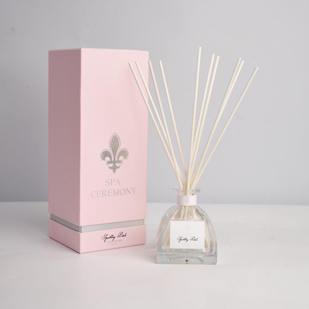Champagne Rose Reed Diffuser, Luxury Floral Home Fragrance Gift Set ...