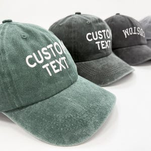 Custom Text Embroidered Hat,Personalized Text Hat, Custom Logo Embroidered Hat,Vintage Baseball Hat,Personalized Gift,Custom Dad Cap,