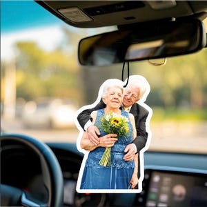 カスタムエアフレッシュナー、写真エアフレッシュナー、写真エアフレッシュナー、車用エアフレッシュナー、パーソナライズされたフレッシュナー、お父さんへの父の日のギフト、ギフト