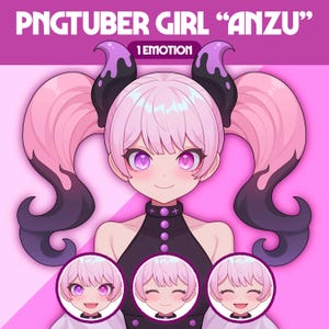 Cute PNGTuber Model | Girl PNGTuber Premade Model | VeadoTube Model | Cute PNG Tuber Model, Vtuber Model, Reactive PNG, GIFTuber, F10 Anzu