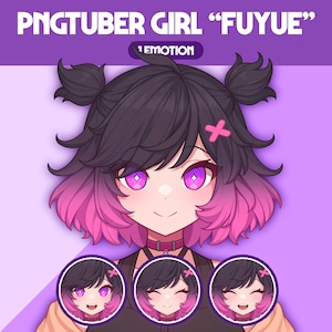 Cute PNGTuber Model | Girl PNGTuber Premade Model | VeadoTube Model | Cute PNG Tuber Model, Vtuber Model, Reactive PNG, GIFTuber, F23 Fuyue