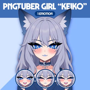 Cute PNGTuber Model | Girl PNGTuber Premade Model | VeadoTube Model | Cute PNG Tuber Model, Vtuber Model, Reactive PNG, GIFTuber, F28 Keiko