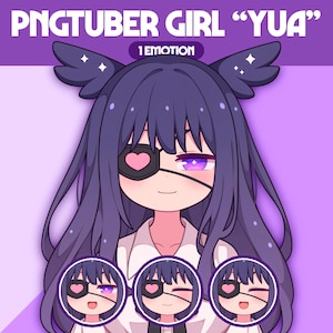 Cute PNGTuber Model | Girl PNGTuber Premade Model | VeadoTube Model | Cute PNG Tuber Model, Vtuber Model, Reactive PNG, GIFTuber, F53 Yua