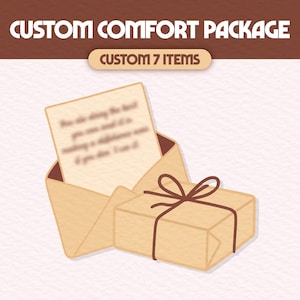 Custom Comfort Character Package | Digital Care Package | Personalized Letter | Custom Playlist | All Fandoms, Anime/Book/TV/Movie, OC Adopt