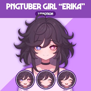 Cute PNGTuber Model | Girl PNGTuber Premade Model | VeadoTube Model | Cute PNG Tuber Model, Vtuber Model, Reactive PNG, GIFTuber, F21 Erika
