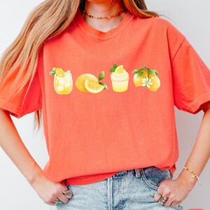 Lemon Aesthetic T‑Shirt, Citrus Graphic Tee, Summer Fruit Shirt, Y2K Italian Lemon Art Lemonade Cupcake Gift Limone Limoni Limoncello Pastel