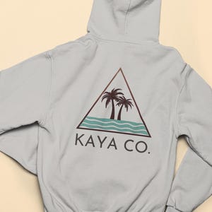 Unisex Heavyweight Hoodie | Tropical Vibe Graphic Hoodie | Comfy Relaxed Pullover Hoodie | Streetwear Beach Hoodie | Soft Casual Hoodie