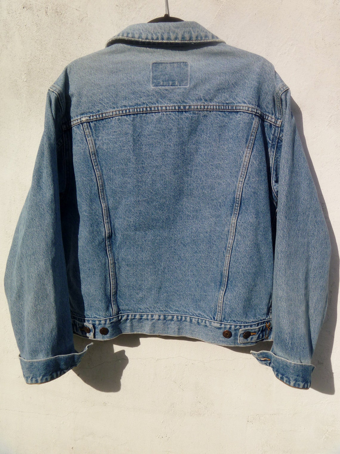 Vintage 1980's Gap Denim Jean Jacket Men's Size Large Etsy
