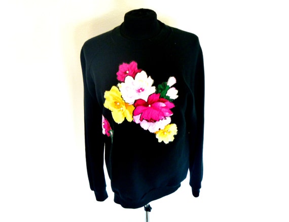 Vintage 80's Neon Floral Patches with Glue-Paint B