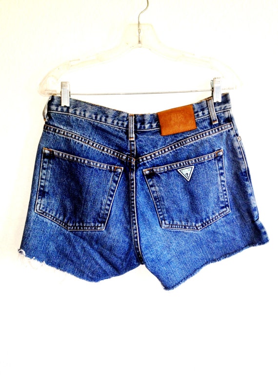 1980s jean shorts