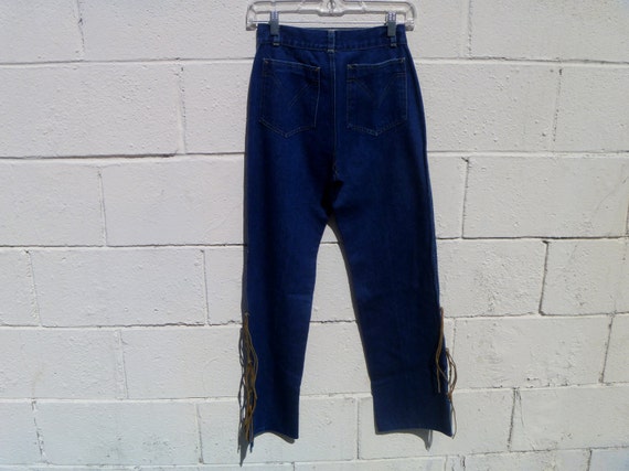 Suede Leather Fringe 1970's Frederick's of Hollywo
