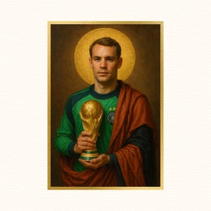 Saint Neuer | Sacred Game Series | Germany Soccer Print, Soccer Gifts, Sports Poster, Football Player Poster, Soccer Wall Art