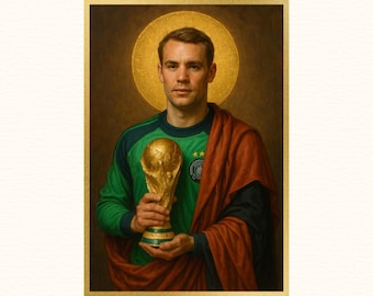 Saint Neuer | Sacred Game Series | Germany Soccer Print, Soccer Gifts, Sports Poster, Football Player Poster, Soccer Wall Art