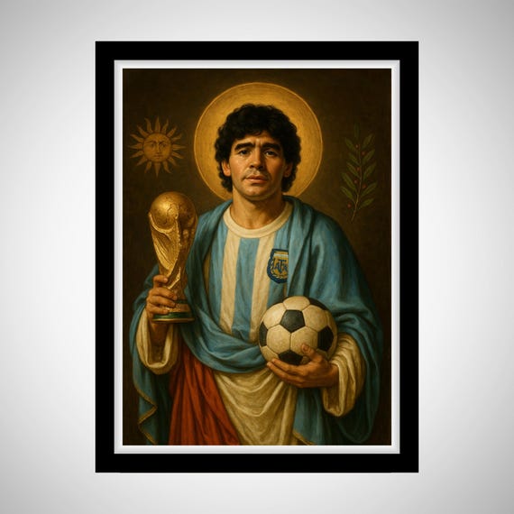 Saint Maradona | Sacred Game Series | Argentina Soccer Print
