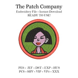 Archivo De Bordado Matriz Diseño Jane Lane Daria Dibujo Animado Embroidery File Jane Lane Cartoon Serie