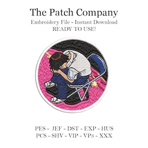 Evangelion Shinji Anime Character Embroidery Design Matrix Cartoon Embroidery File Evangelion Shinji Anime Character