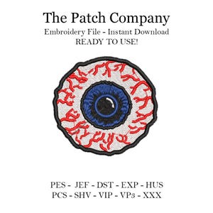 Archivo De Bordado Matriz Diseño Madballs Ojo Animada Embroidery File Eye Madballs Cartoon