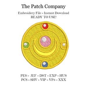 Embroidery File Matrix Design Crystal Star Sailor Moon Anime Cartoon Embroidery File Sailor Moon Crystal Star Anime Character