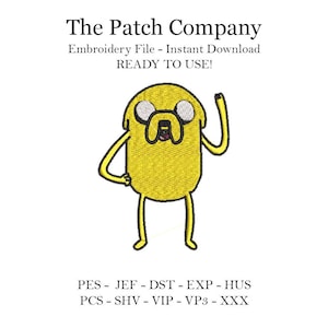 Archivo De Bordado Matriz Diseño Jake El Perro Hora De Aventura Dibujo Animado Embroidery File Jake The Dog Adventure Time Cartoon