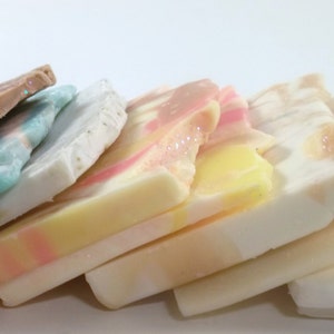 Small Soap Ends Soap Samples Handcrafted Artisan soap Assorted Ends Soap Gifts Guest Soaps Pampered Sisters image 1