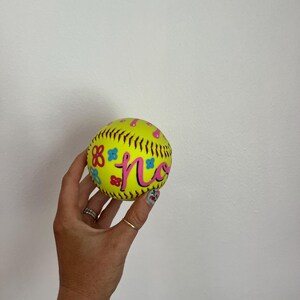 Custom Softball Handpainted