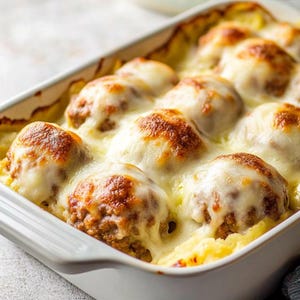 A melhor receita de caçarola de purê de batata e almôndegas