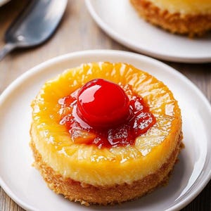 Mini Pineapple Upside Down Cheesecakes Recipe: Printable PDF Download