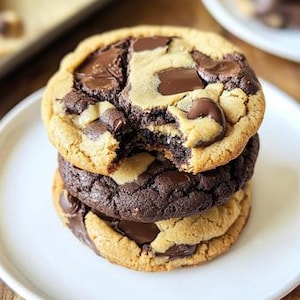 The Best Chocolate Peanut Butter Marbled Cookies Printable Recipe Download PDF