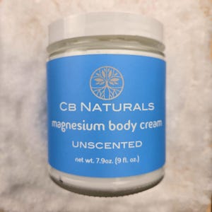 Crème pour le corps non parfumée au magnésium (9 oz liq.) pour soulager les courbatures et les douleurs musculaires, favoriser la relaxation et améliorer le sommeil, avec des ingrédients naturels