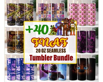 FNAF Tumbler Wrap | 20 oz Sublimation PNG | Five Nights At Freddy's Tumbler Design | Instant Digital Download