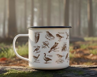 Bird Lover Gift Enamel Mug