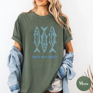 Sardine Graphic Tee: Comfort Colors Tinned Fish Shirt