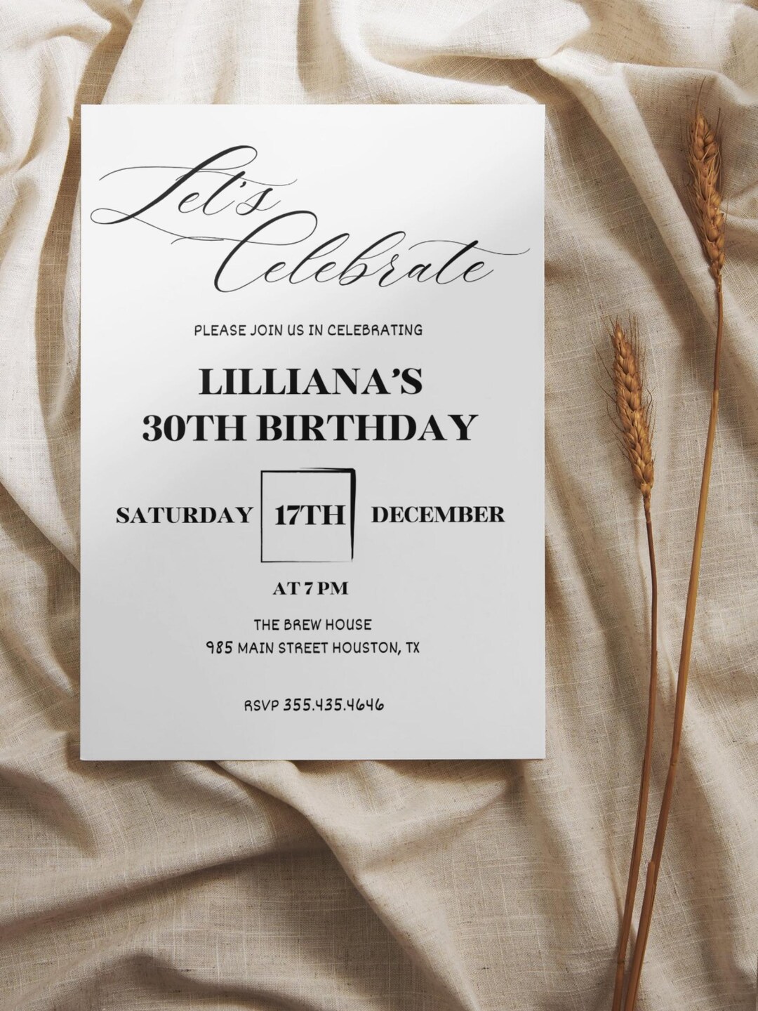 Editable Birthday Party Invitation Template – Customizable, Digital ...