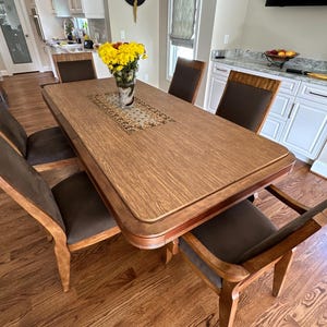 Custom Table Pads – Hand-Upholstered, Heat & Scratch Protection (no leaves)(up to 80” long)