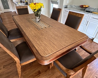 Custom Table Pads – Hand-Upholstered, Heat & Scratch Protection (no leaves)(up to 80” long)