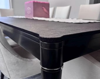 Custom Table Pads – Handcrafted Heat & Scratch Protection, Magnetic Lock(2 leaves)(up to 80” long)