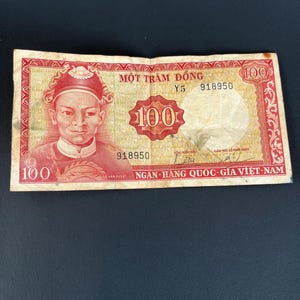 1966 Issued 100 Vietnamese Dong