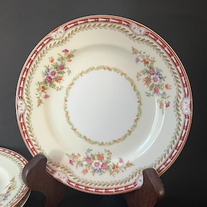 Set of 3 - 1952 Vintage Noritake Nippon Toki Kaisha Bread Plates