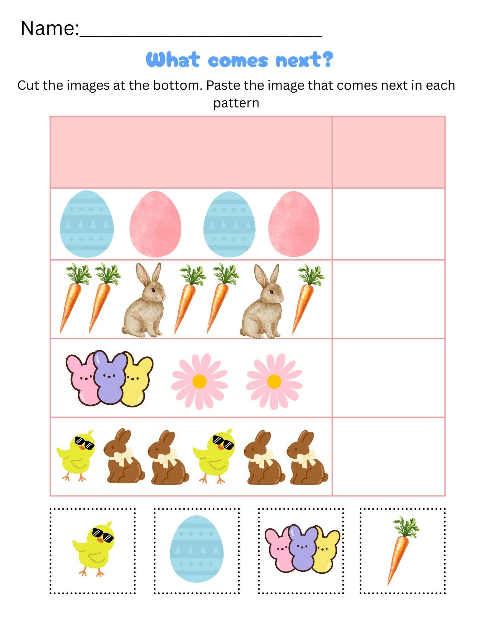 Easter Preschool / Kindergarten Math Worksheets | Counting, Tracing ...