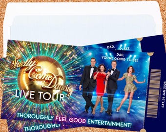 Strictly Come Dancing Live Novelty Gift Ticket | Personalised Theatre Surprise