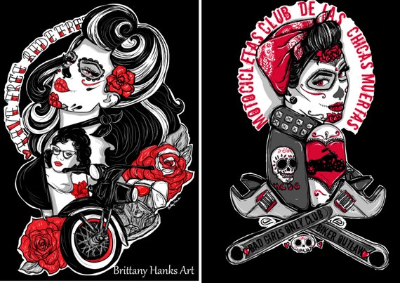 harley davidson pin up girl tattoos