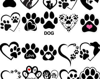 Dog Paws PNG Paw Print Clipart  Pet Lover PNG Digital Download
