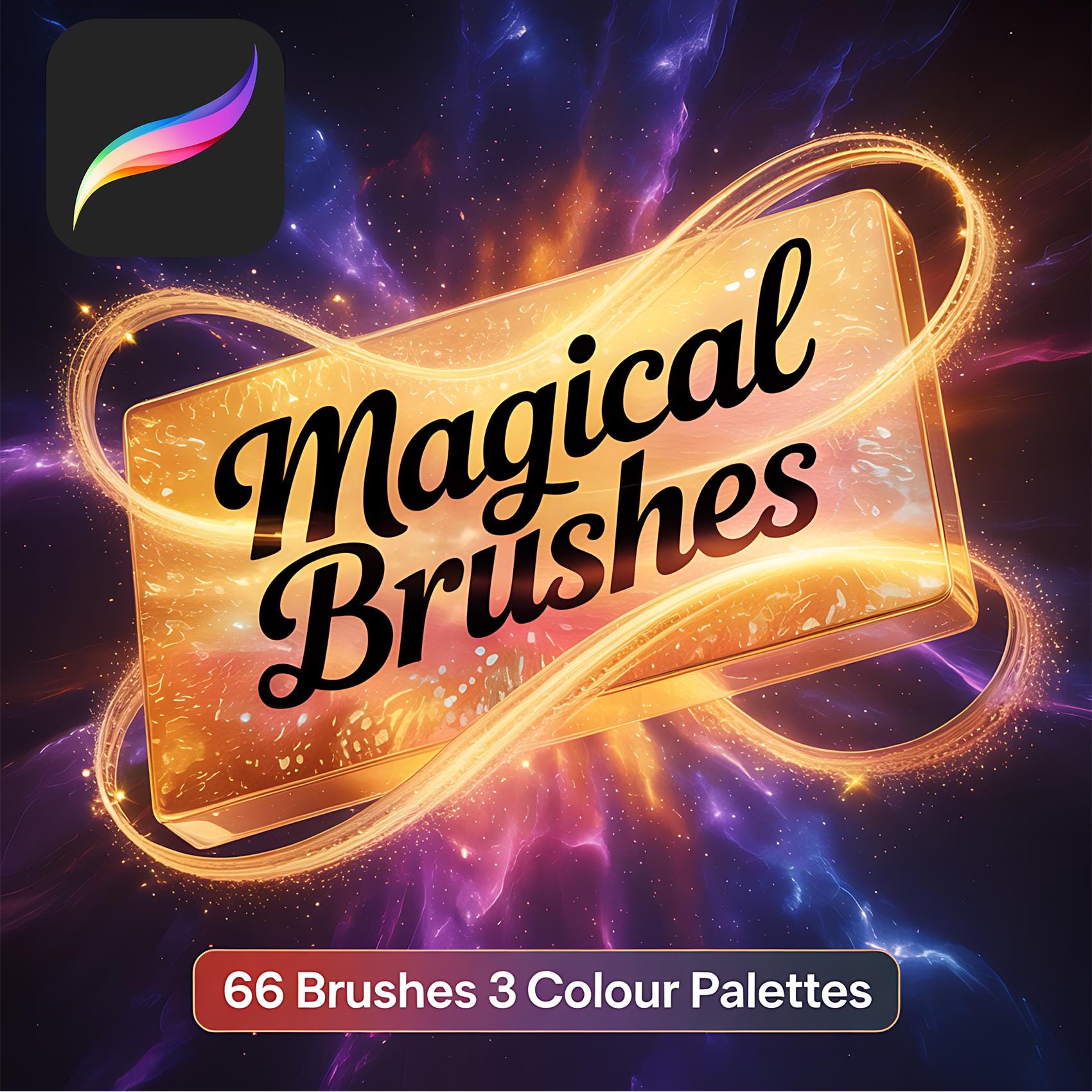 Procreate Glitter Brush Bundle — Sparkle, Shimmer, Lettering & 3D Glitter Brushes