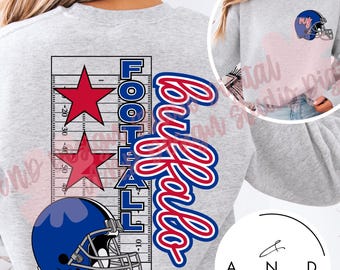 Buffalo Football Doodle PNG